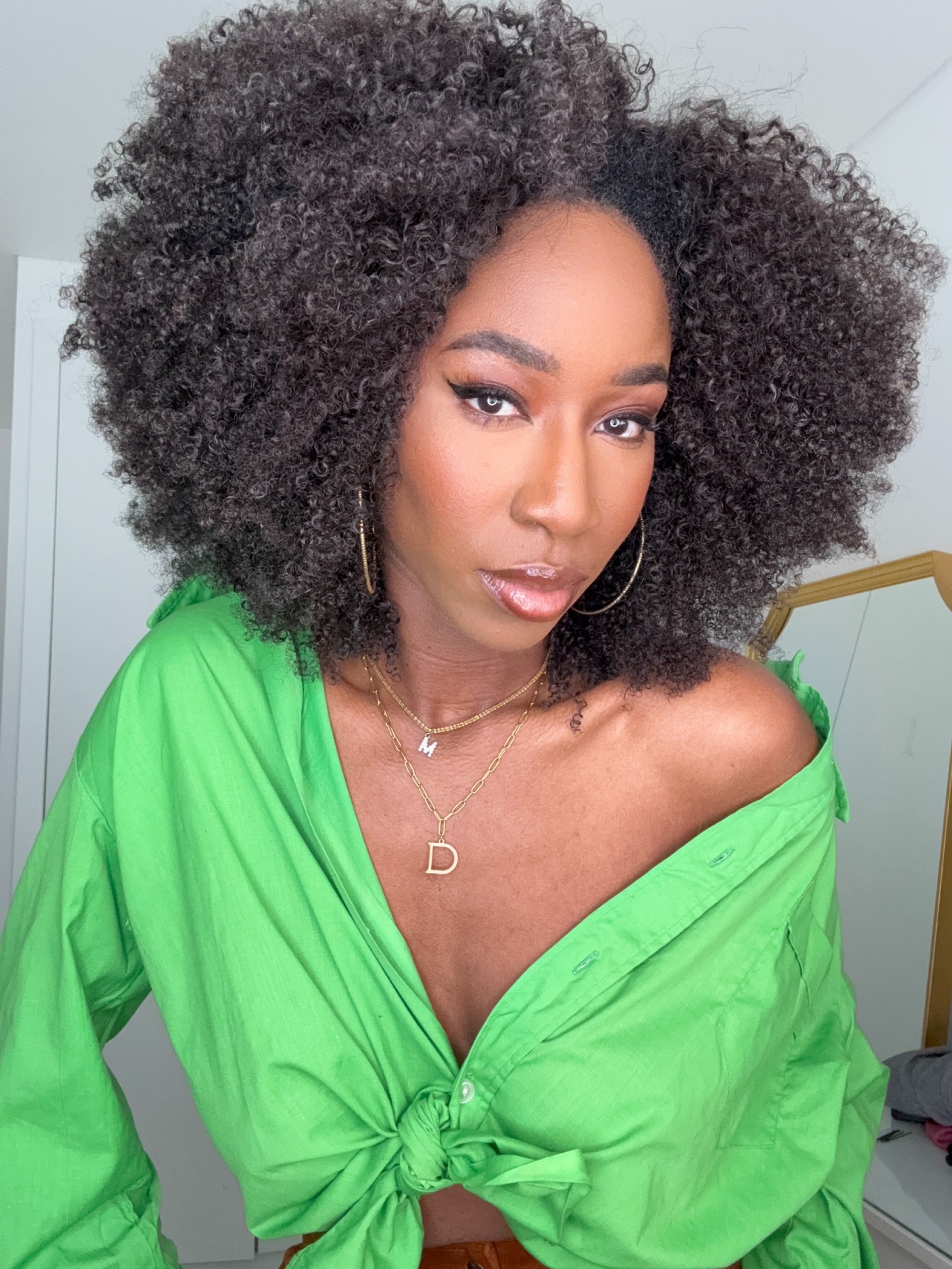 THE CROWN ( Afro Kinky 4C ) - Half Wig