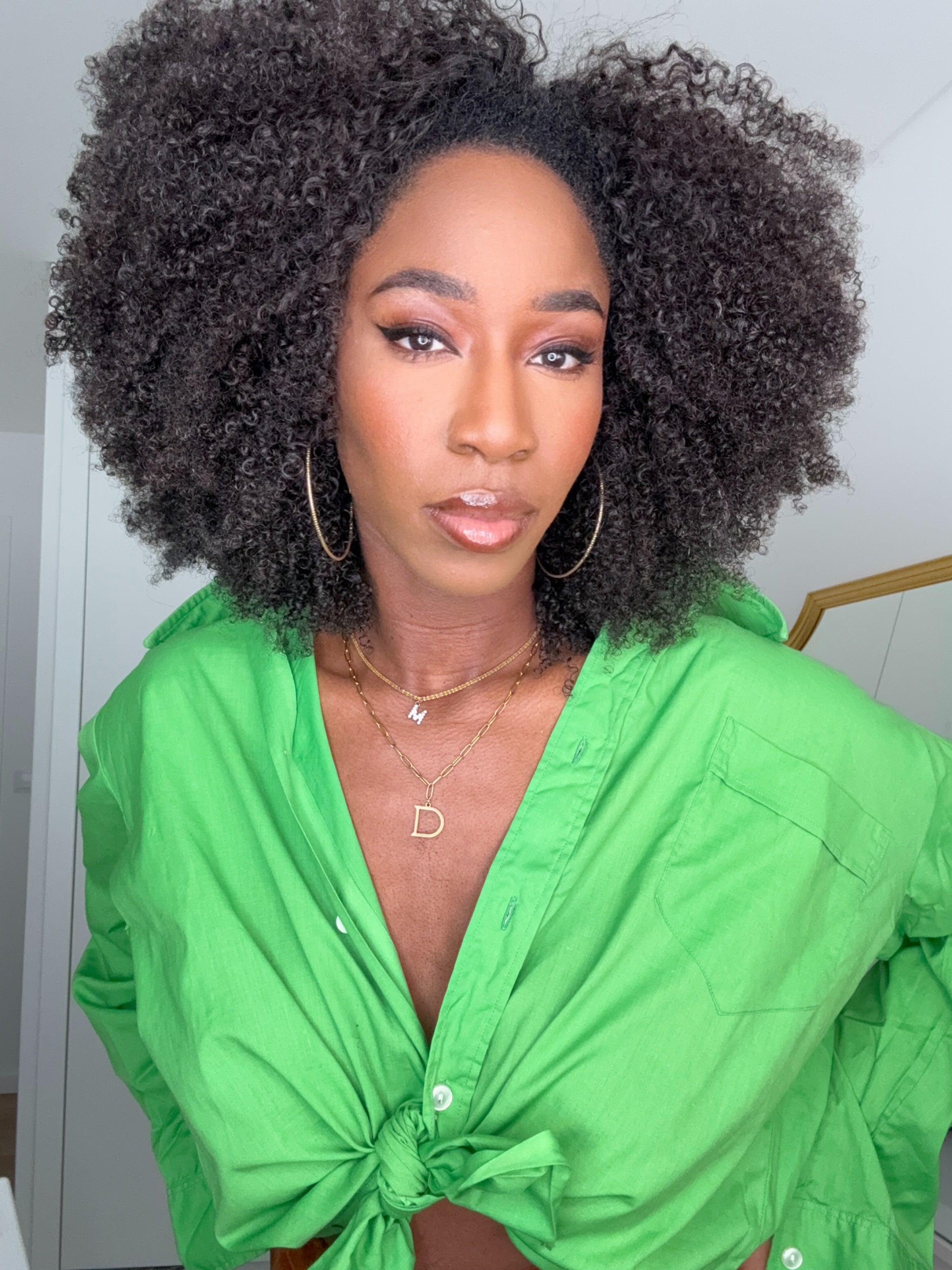 THE CROWN ( Afro Kinky 4C ) - Half Wig