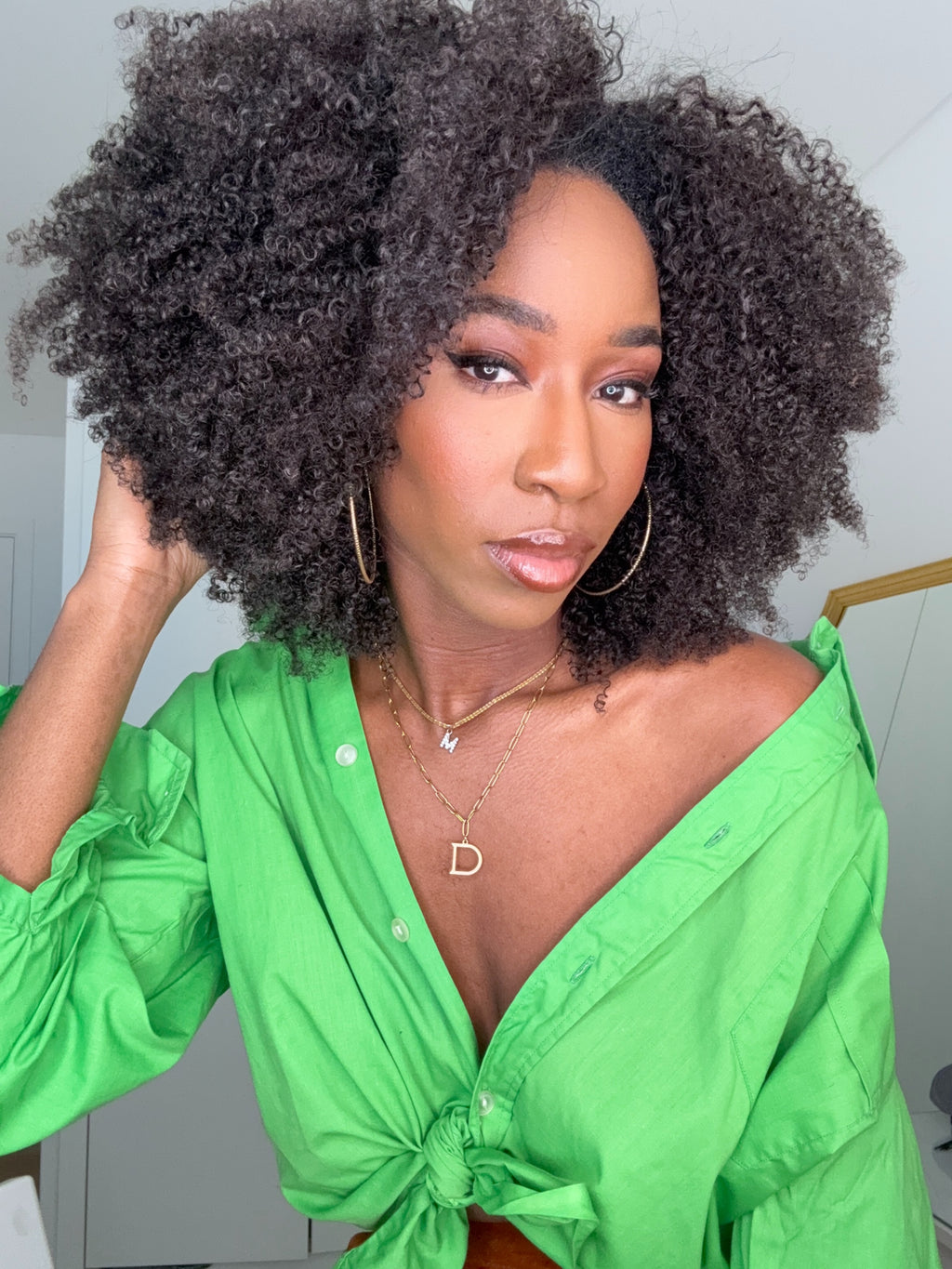 THE CROWN ( Afro Kinky 4C ) - Half Wig